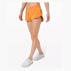 Lululemon Speed up shorts 2.5" size 10 monarch orange